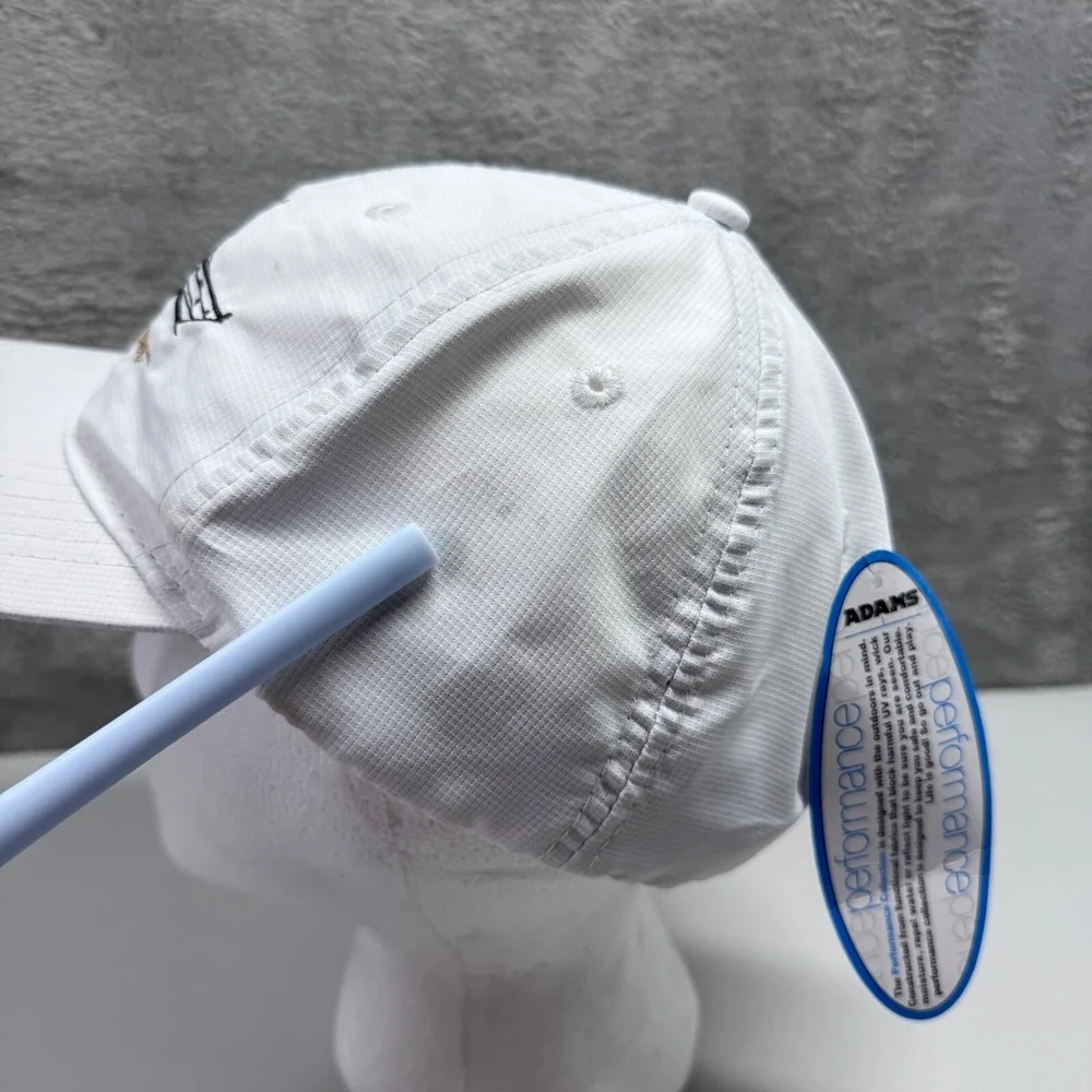 Adams Sea U Later White Strapback Baseball Cap Hat Boat Yacht Adjustable